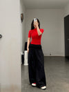 BASERANGE 25 Early Spring Air Sweatshirt/Pants Cotton France BAS-TRAI-PO-SP25-HEI black